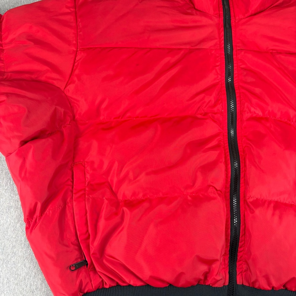 VNTG Columbia Duck Down Puffer Jacket Mens XL Blue Red Reversible Duck Down Coat - Picture 9 of 16